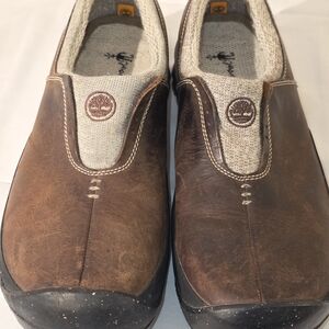 Timberland Smartwool Waterproof  Brown Leather Slip-On Men's Shoes Sz 11